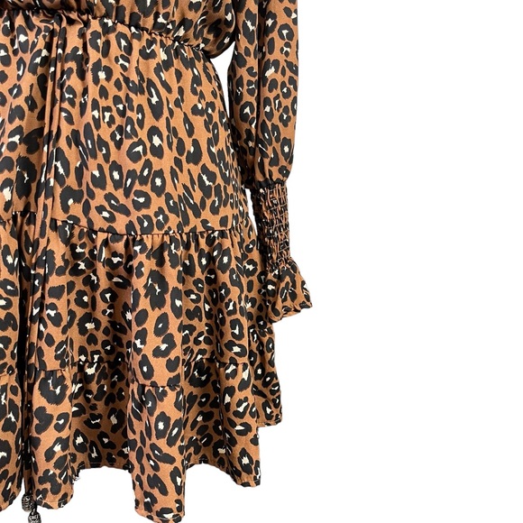 KARLIE Leopard Print Dress - Picture 4 of 6
